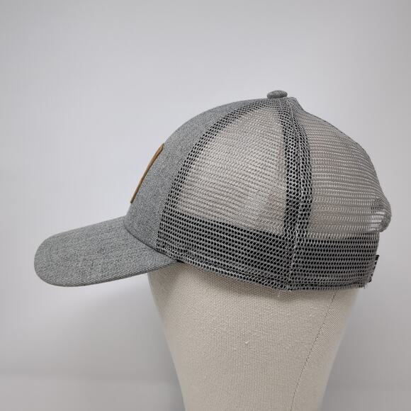 Yeti Snapback Mesh Back Trucker Hat Gray One Size Logo Patch Outdoor - Picture 3 of 10